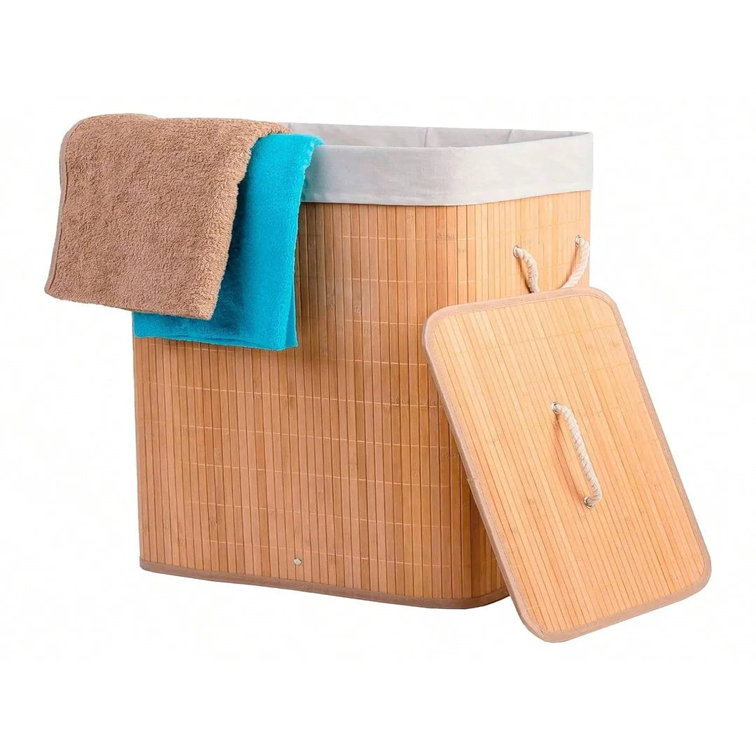 Cesto de Roupa Suja em Bambu
