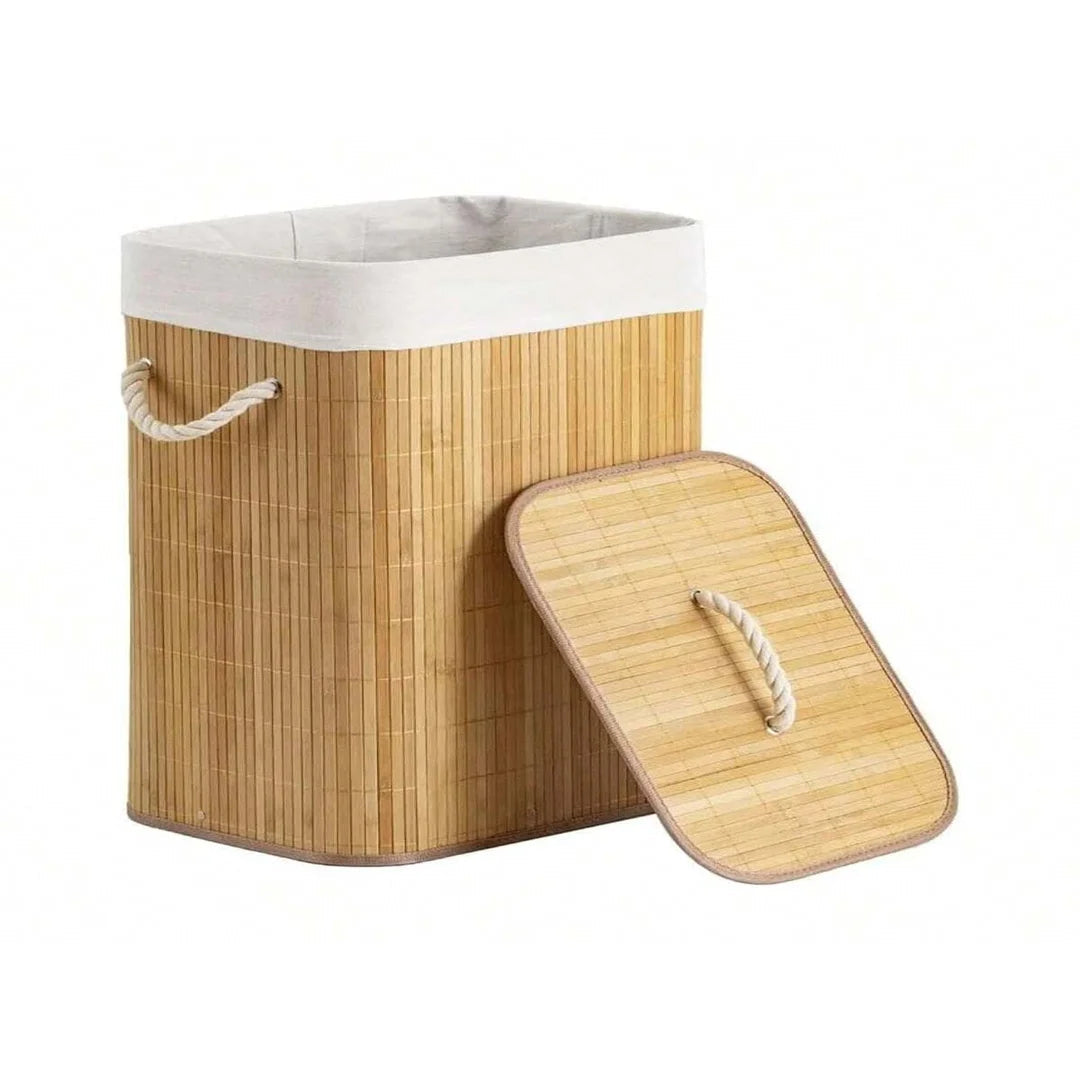 Cesto de Roupa Suja em Bambu