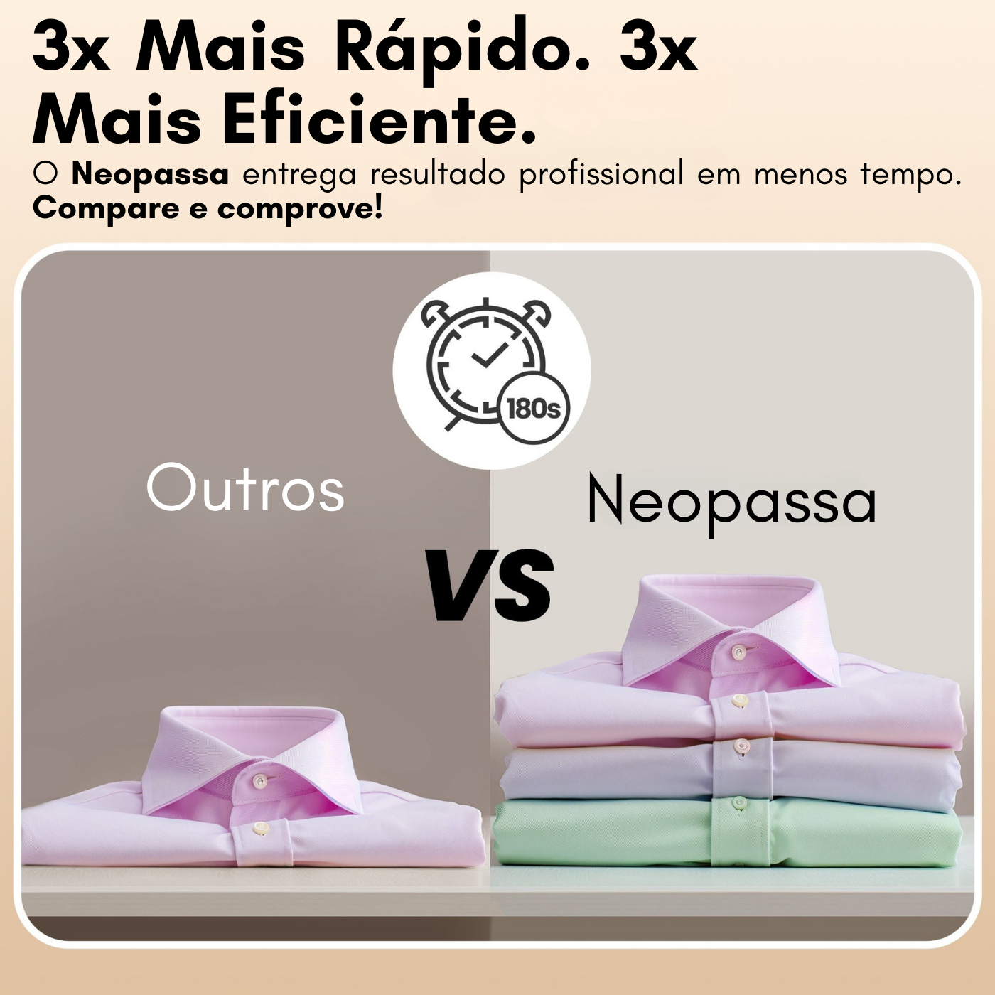Neopassa – O Ferro a Vapor Portátil que Desamassa Sem Tábua