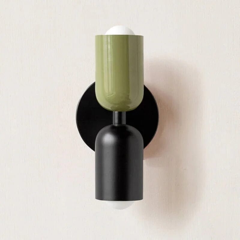 Arandela de Parede Dupla Arandela de Parede Dupla Minha loja Verde e Preto