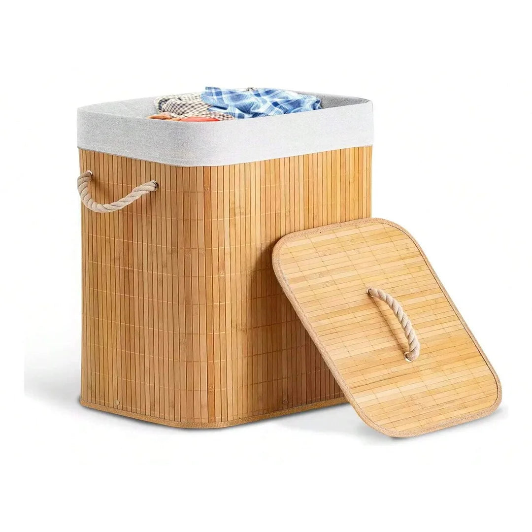 Cesto de Roupa Suja em Bambu
