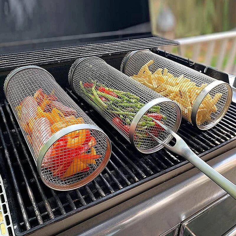 Grelha Cilíndrica Portátil para Churrasco Grelha Cilíndrica Portátil para Churrasco Minha loja 