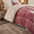 Coberdrom Edredom Sherpa Com Mantinha Cobertor Quarto Casal Queen Grosso Cores 2,40cm x 2,20cm