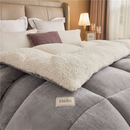 Coberdrom Edredom Sherpa Com Mantinha Cobertor Quarto Casal Queen Grosso Cores 2,40cm x 2,20cm