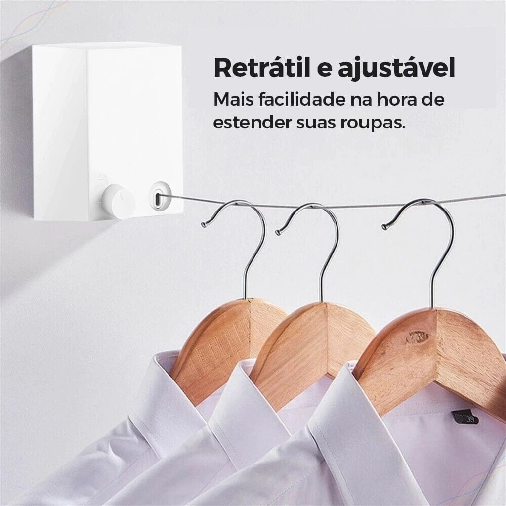 Varal Retrátil de Aço Inox