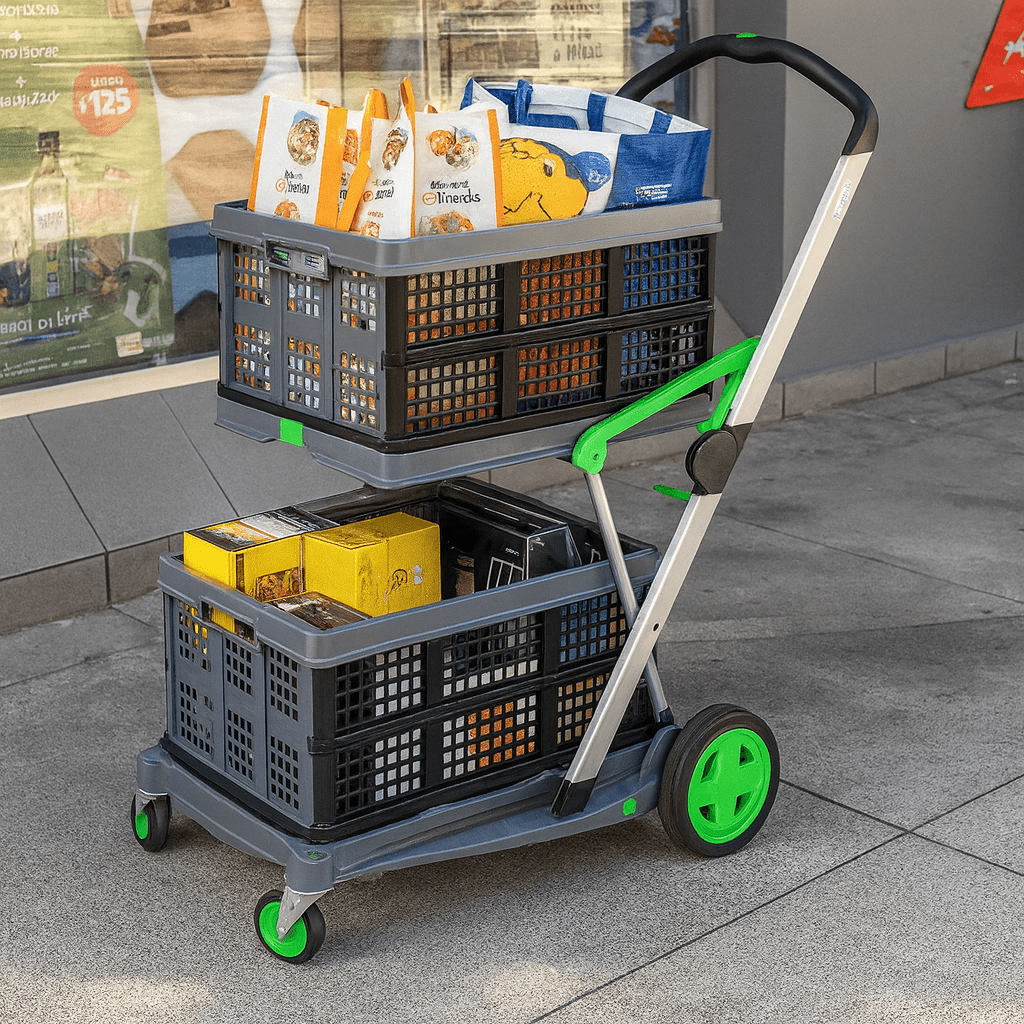 Carrinho de Compras Dobrável e Portátil - FlexCart FlexiCart - Carrinho de Compras Dobrável e Portátil Minha loja 