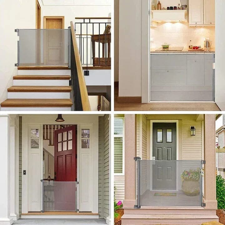 Portão De Segurança Retrátil - FlexiPort Portão De Segurança Retrátil - Bark & Whisk Minha loja 