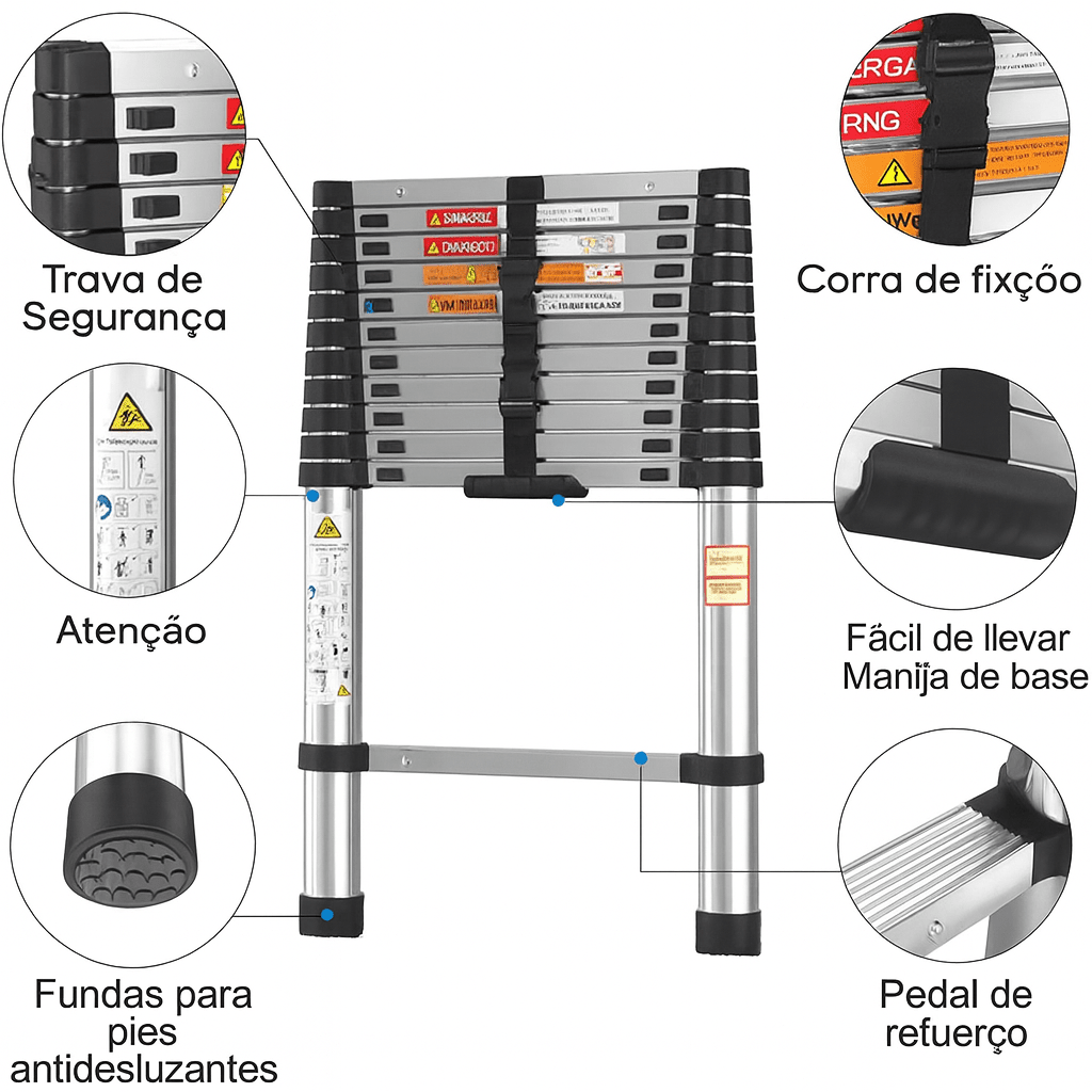 Escada Telescópica - AltiMax Escada Telescópica - AltiMax Minha loja 