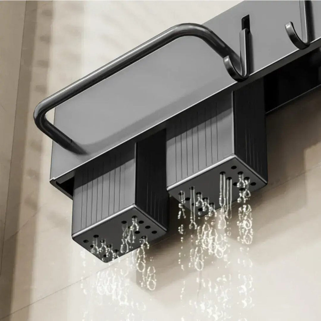 Suporte para Utensílios de Cozinha Suportes para utensílios de cozinha Minha loja Preto 