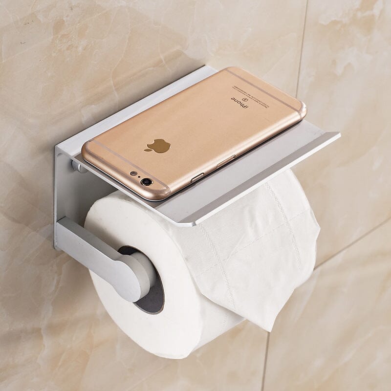 Porta Papel Higiênico Porta Papel Higiênico Minha loja Branco 